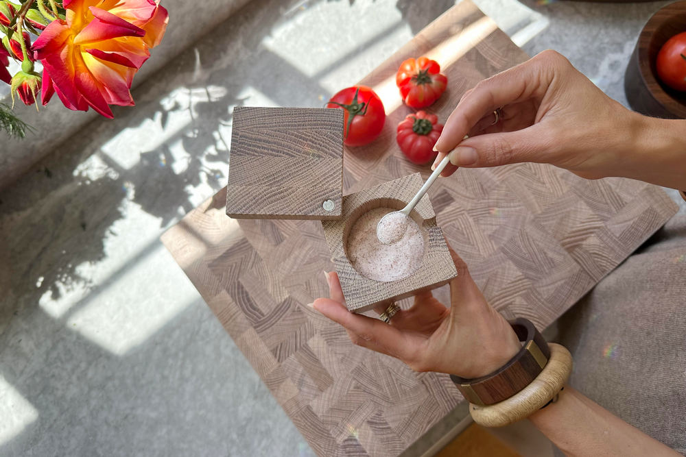 salt cellar with Spoon